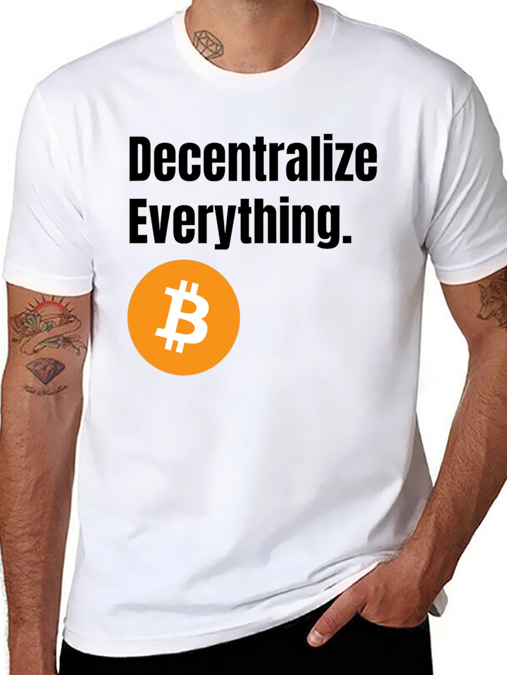 Decentralize Everything Bitcoin Graphic Tee