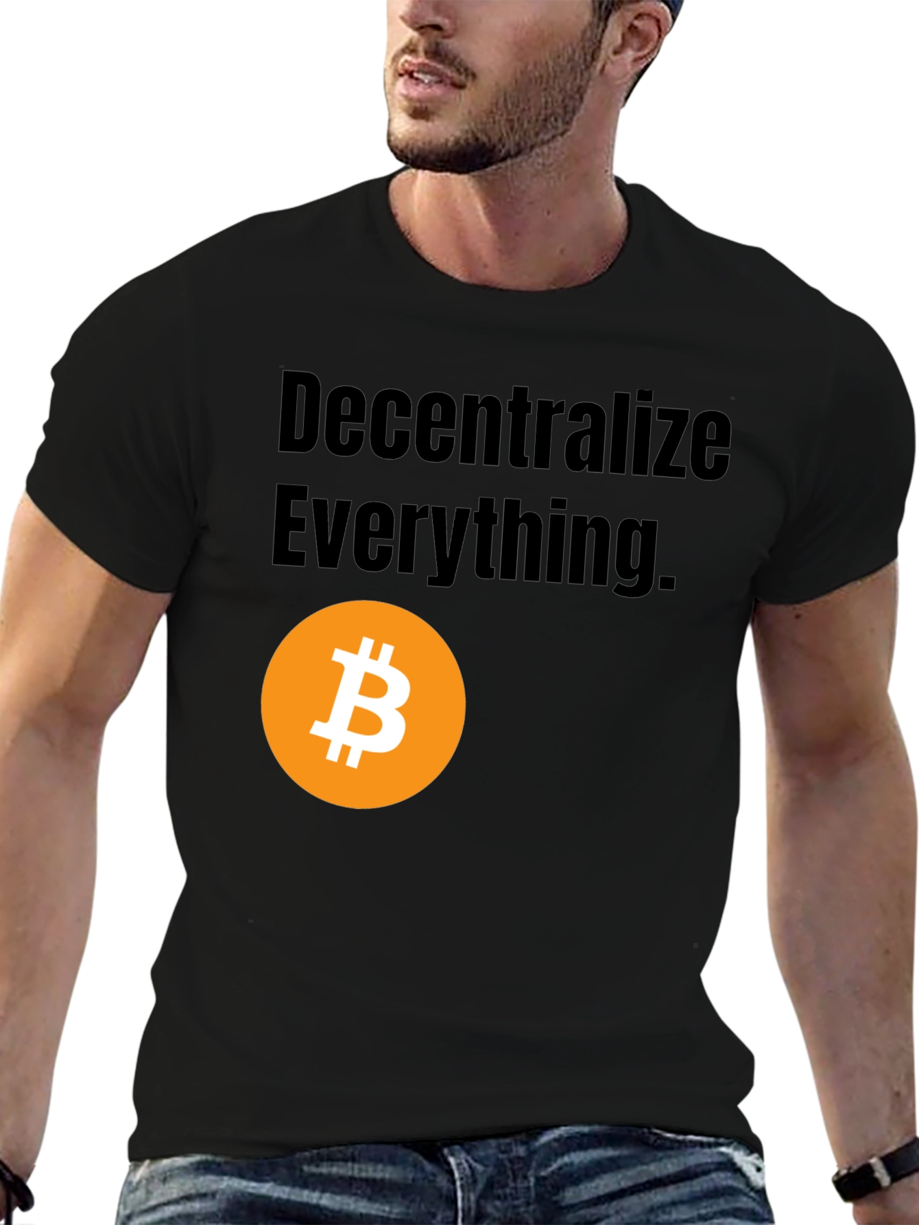 Decentralize Everything Bitcoin Graphic Tee