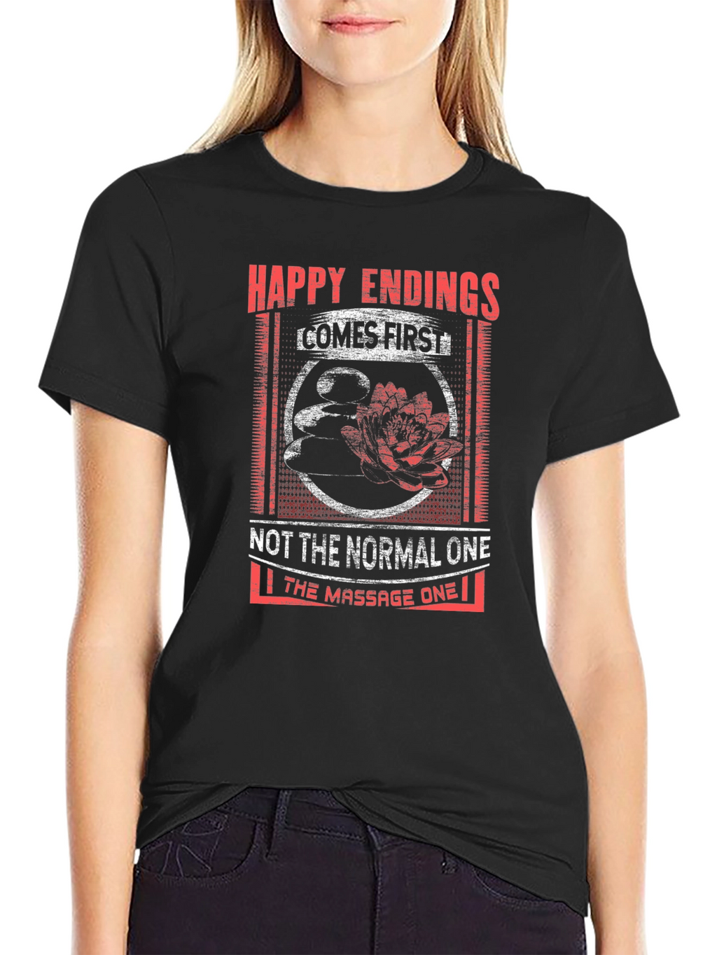 Happy Endings Massage T-Shirt - Funny Graphic Tee
