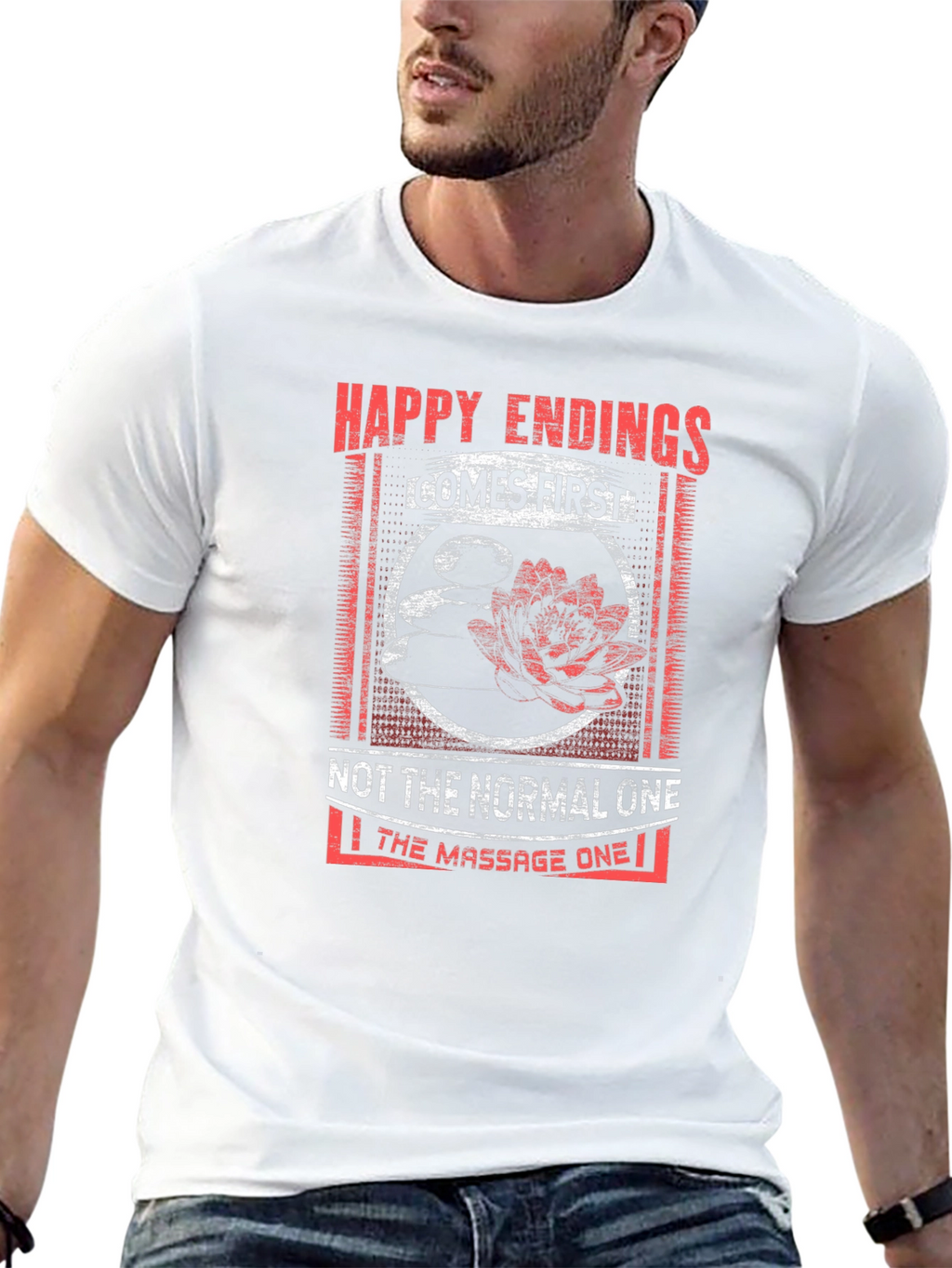Happy Endings Massage T-Shirt - Funny Graphic Tee
