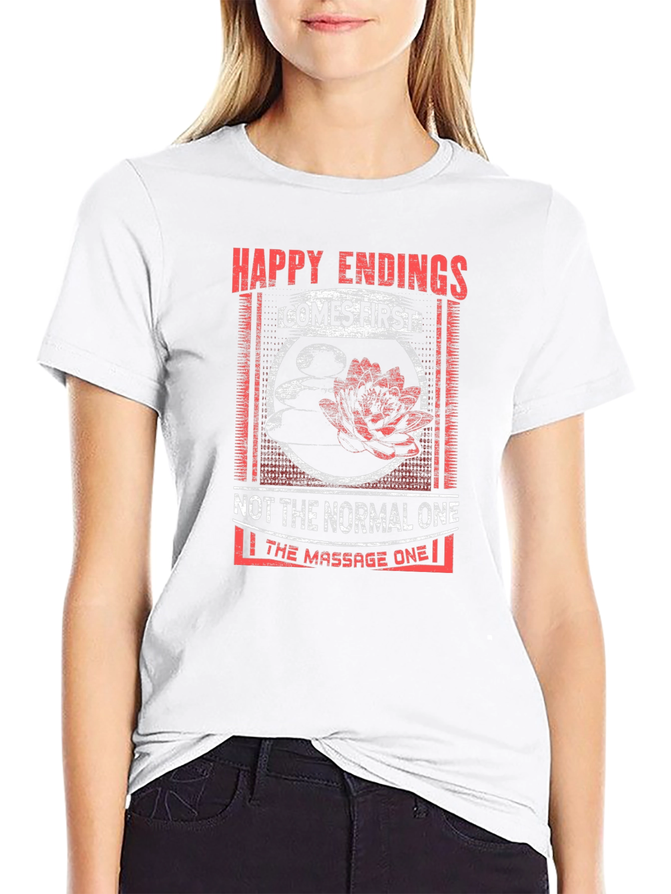 Happy Endings Massage T-Shirt - Funny Graphic Tee