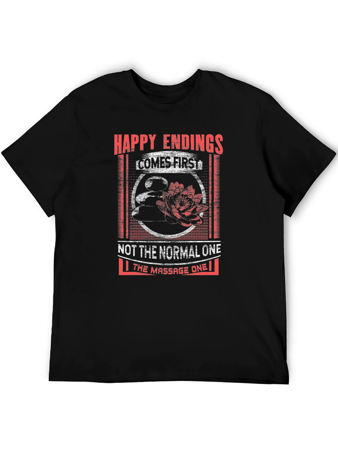 Happy Endings Massage T-Shirt - Funny Graphic Tee