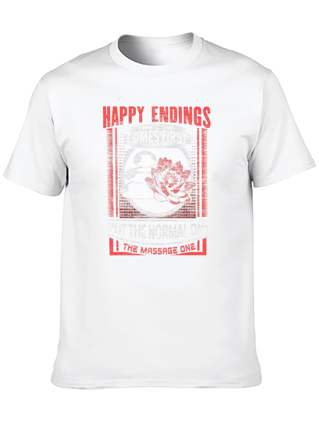 Happy Endings Massage T-Shirt - Funny Graphic Tee