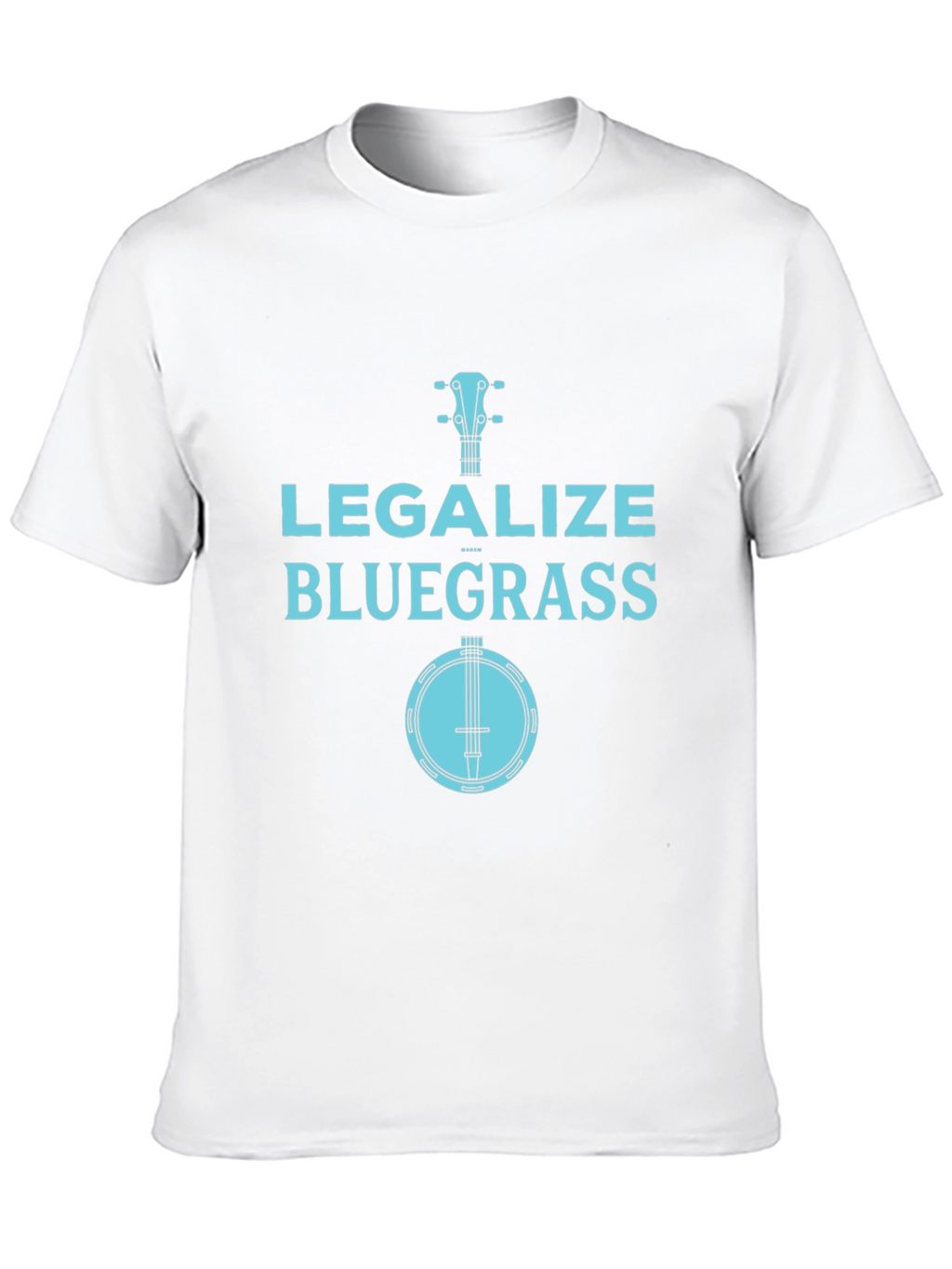Legalize Bluegrass Banjo Graphic Tee - Black