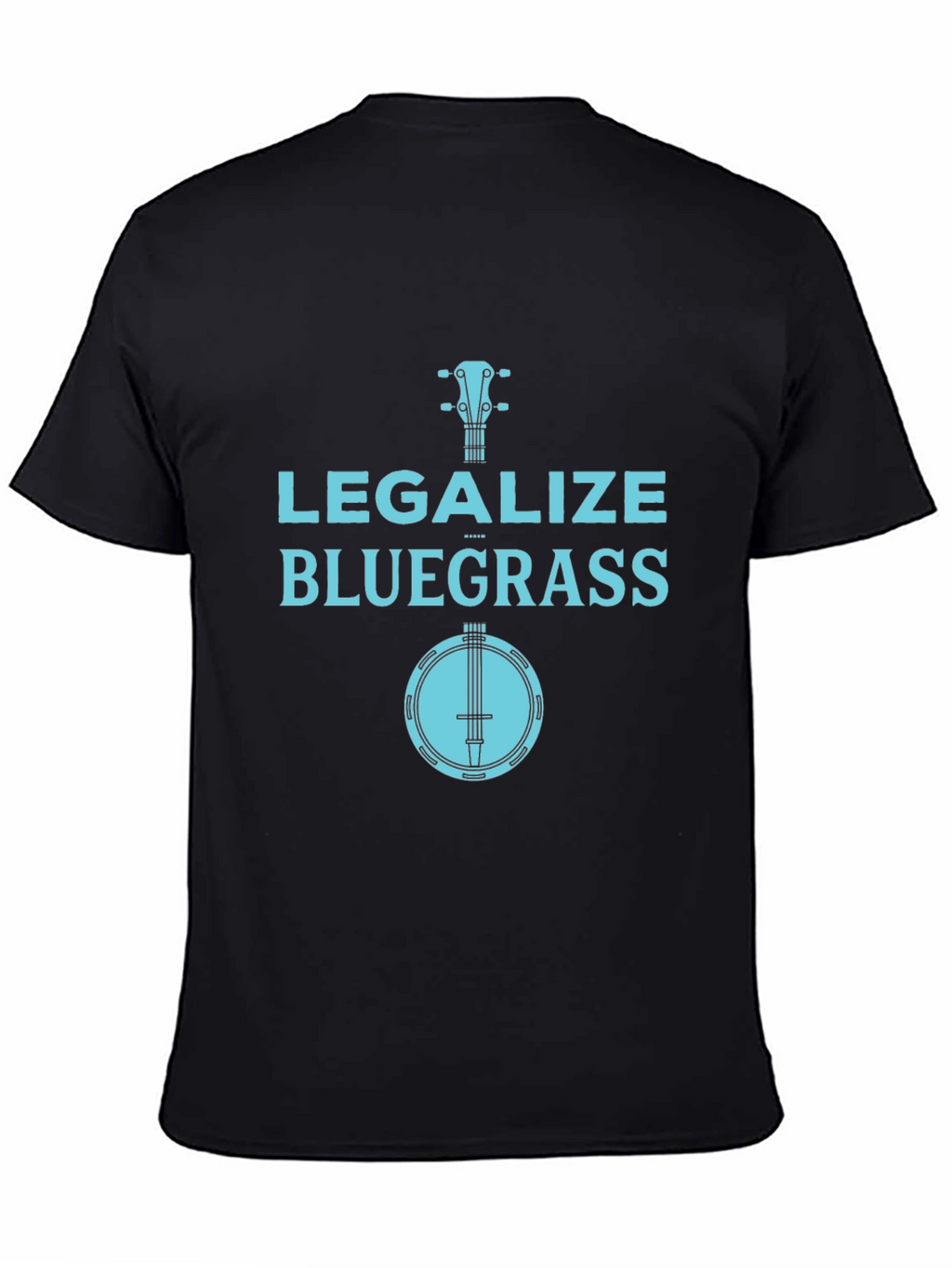 Legalize Bluegrass Banjo Graphic Tee - Black