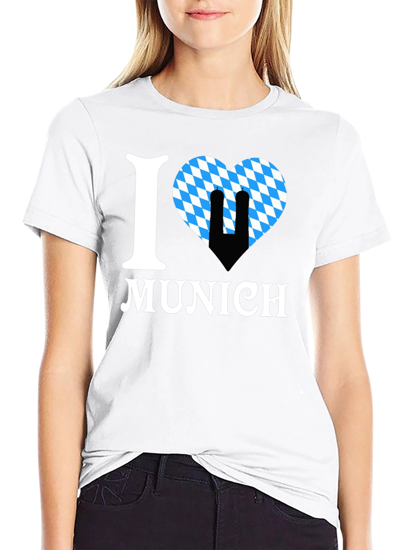 I Love Munich T-Shirt Black Oktoberfest Tee