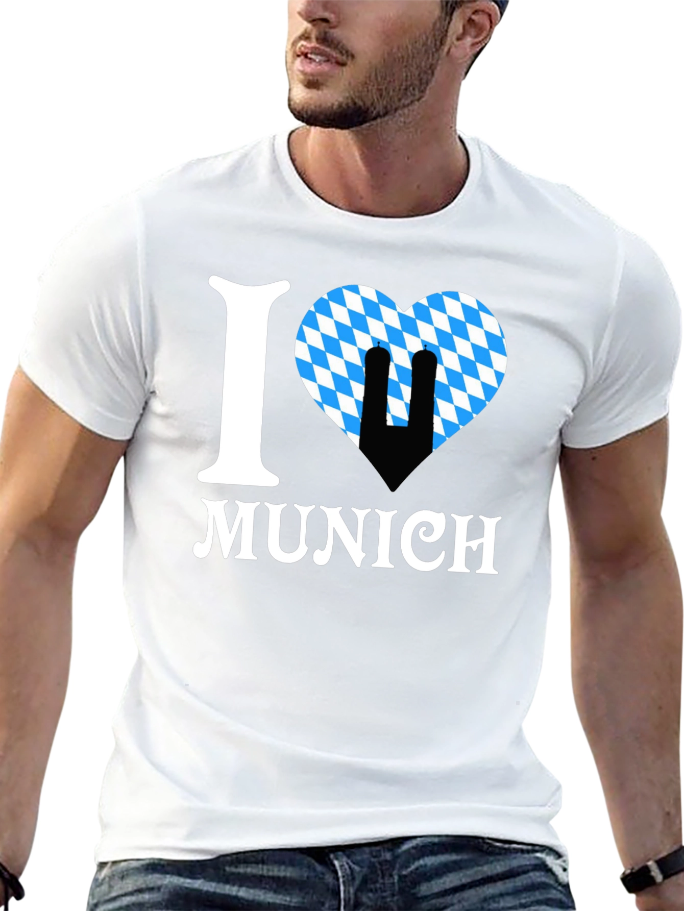 I Love Munich T-Shirt Black Oktoberfest Tee
