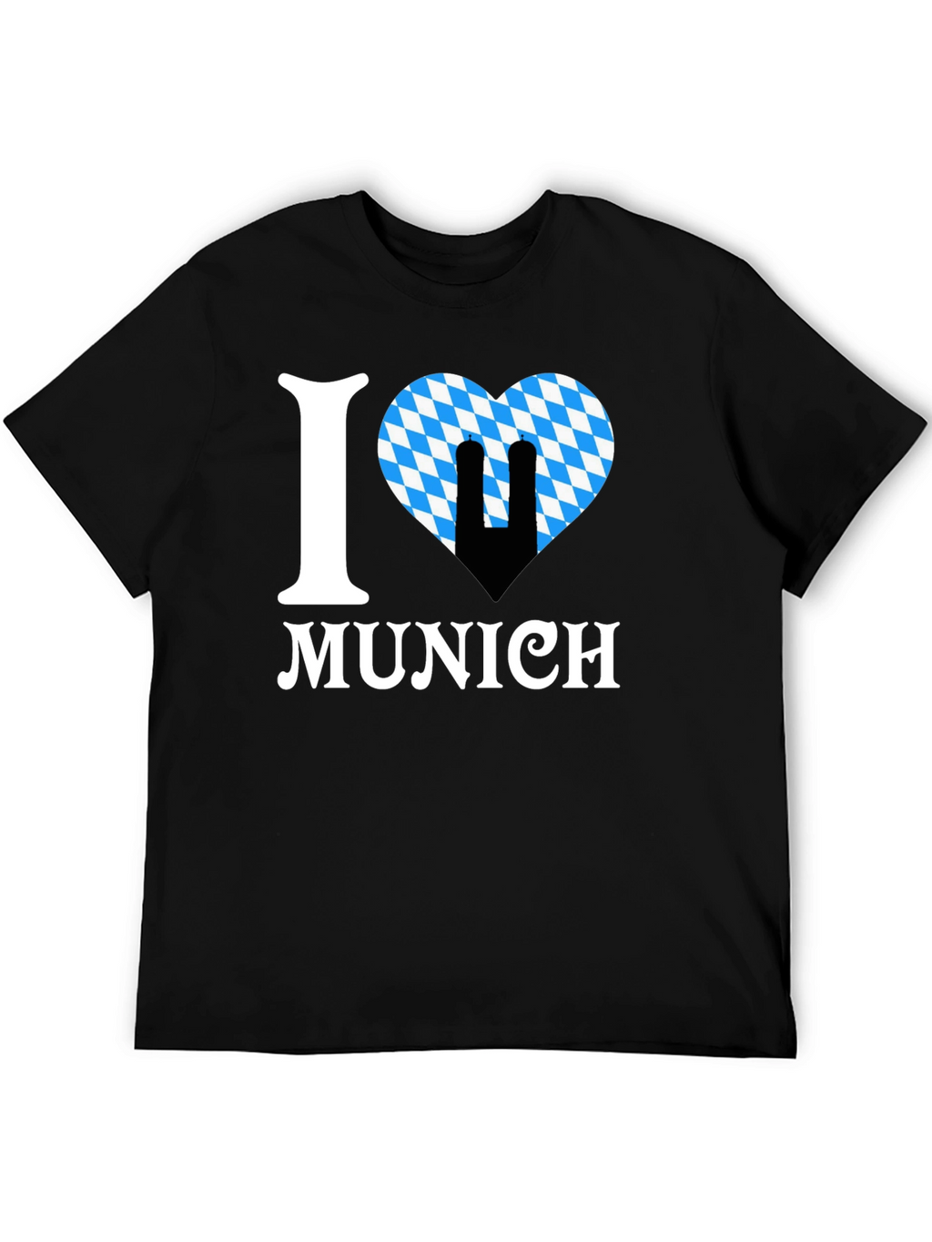 I Love Munich T-Shirt Black Oktoberfest Tee
