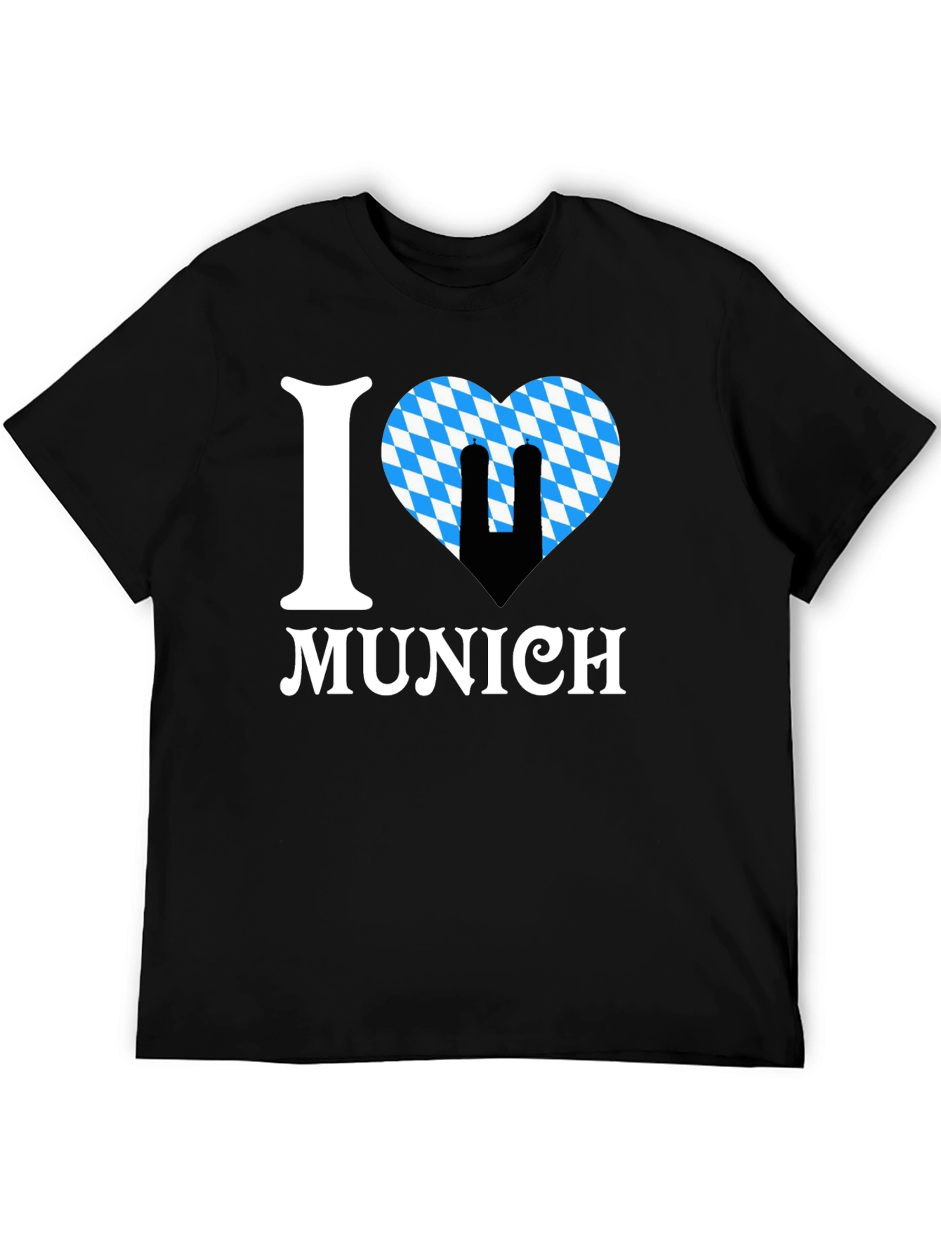 I Love Munich T-Shirt Black Oktoberfest Tee