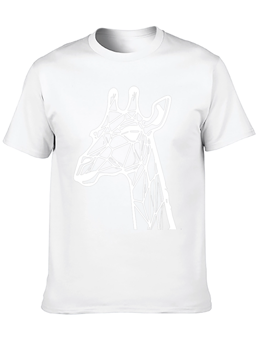 Geometric Giraffe Graphic Tee - Stylish Black T-Shirt