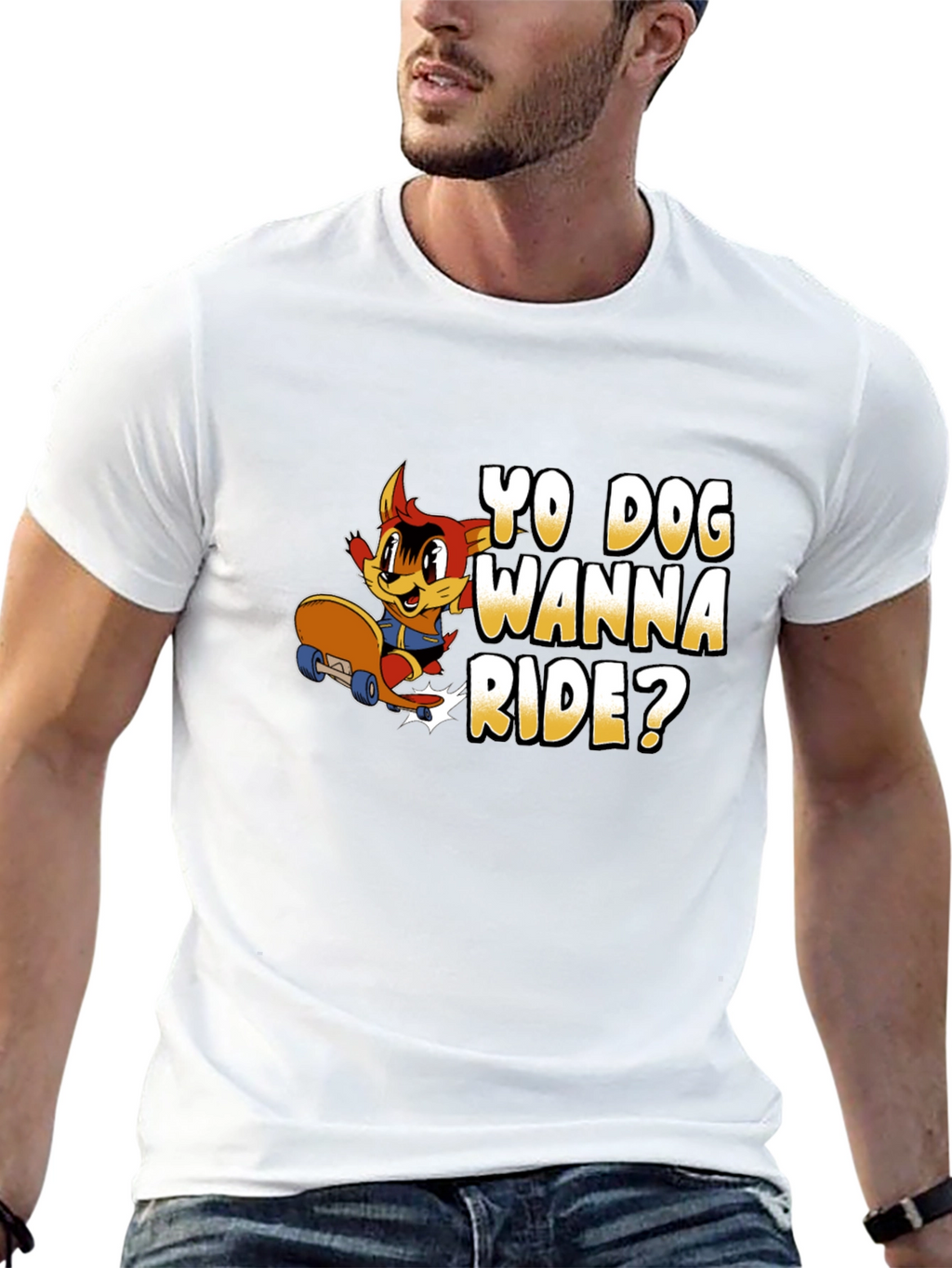 Yo Dog Wanna Ride? Black T-Shirt