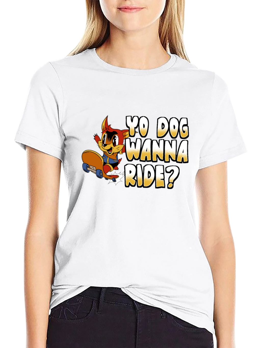 Yo Dog Wanna Ride? Black T-Shirt