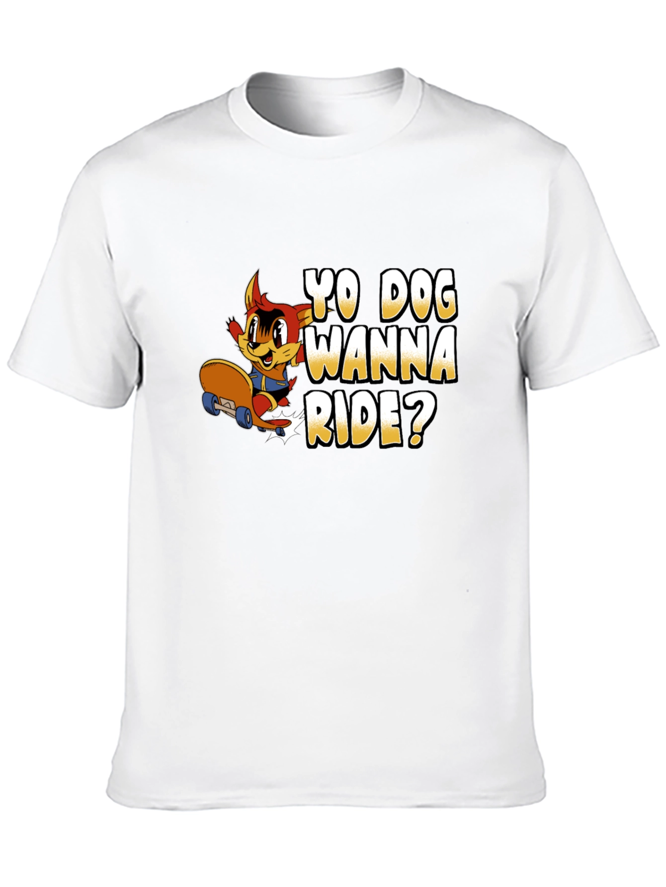 Yo Dog Wanna Ride? Black T-Shirt