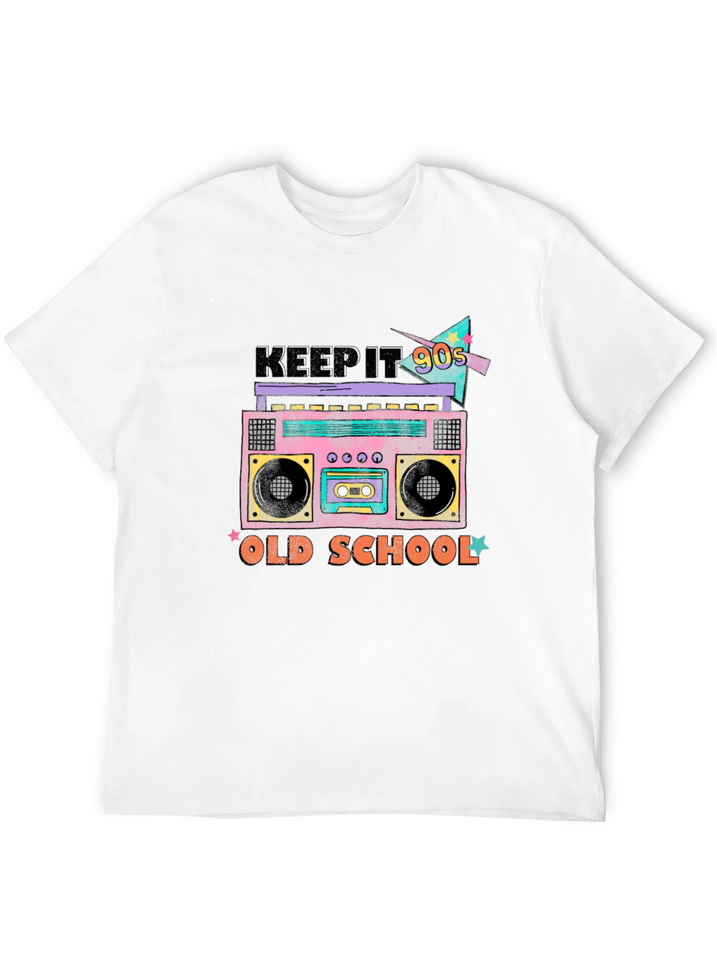 Keep It 90s Retro Boombox Graphic Tee