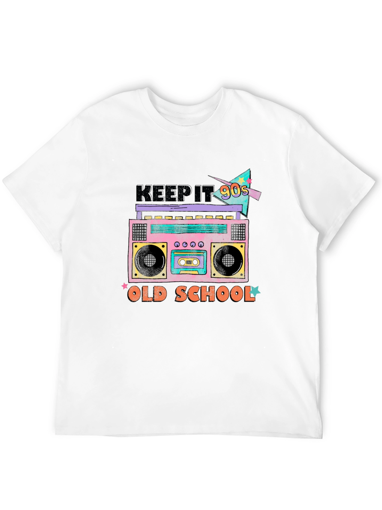 Keep It 90s Retro Boombox Graphic Tee