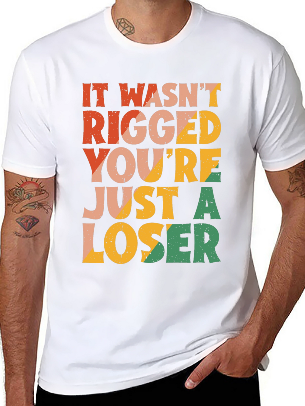 It Wasnt Rigged T-Shirt - Funny Statement Tee