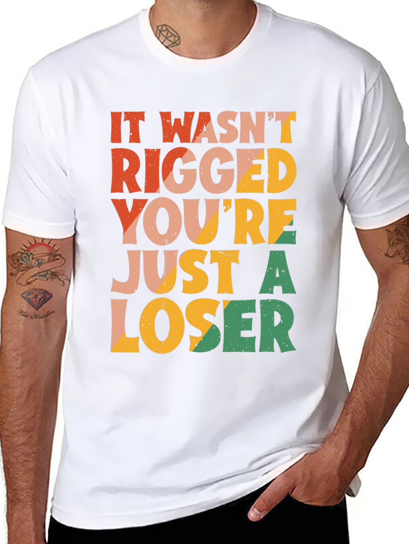 It Wasnt Rigged T-Shirt - Funny Statement Tee