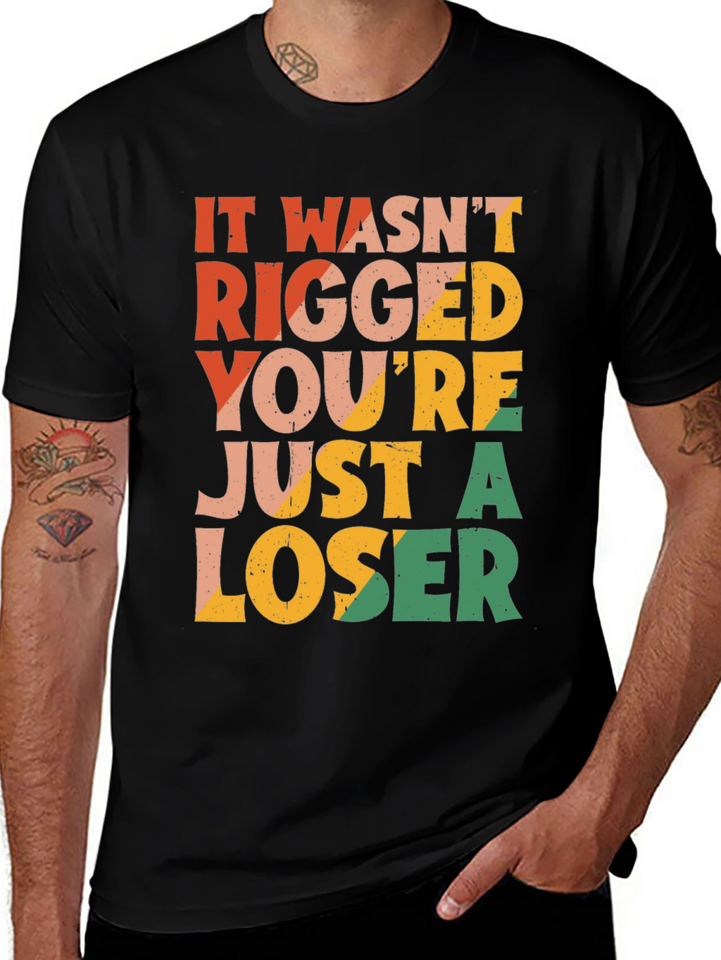 It Wasnt Rigged T-Shirt - Funny Statement Tee