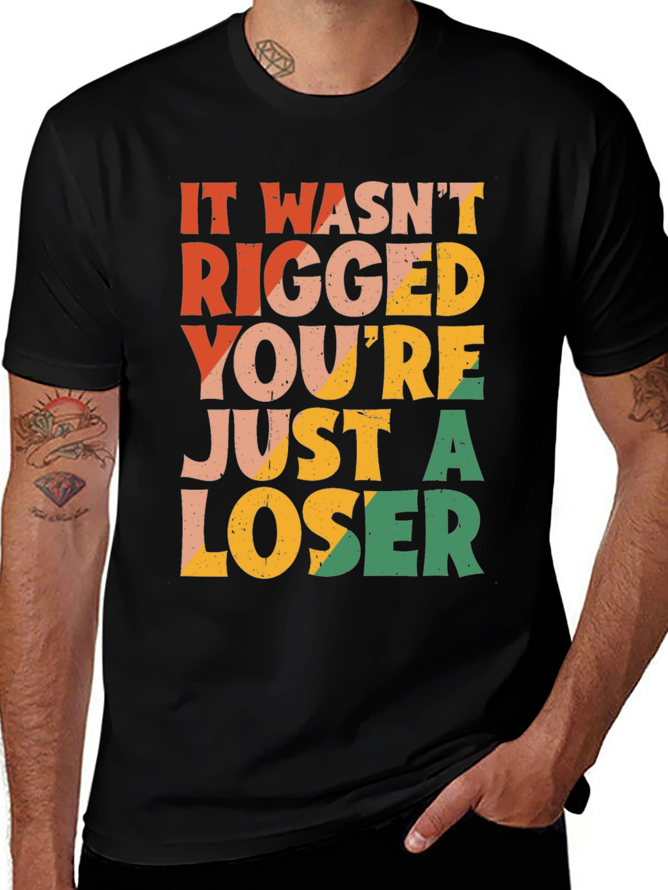 It Wasnt Rigged T-Shirt - Funny Statement Tee