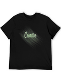 Creative Graphic Tee - Unisex Black T-Shirt