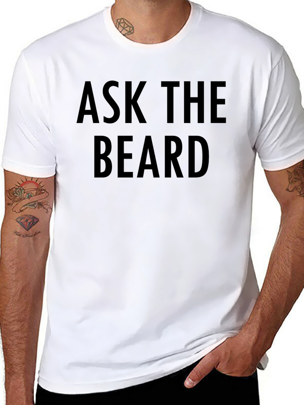 Ask The Beard Graphic T-Shirt