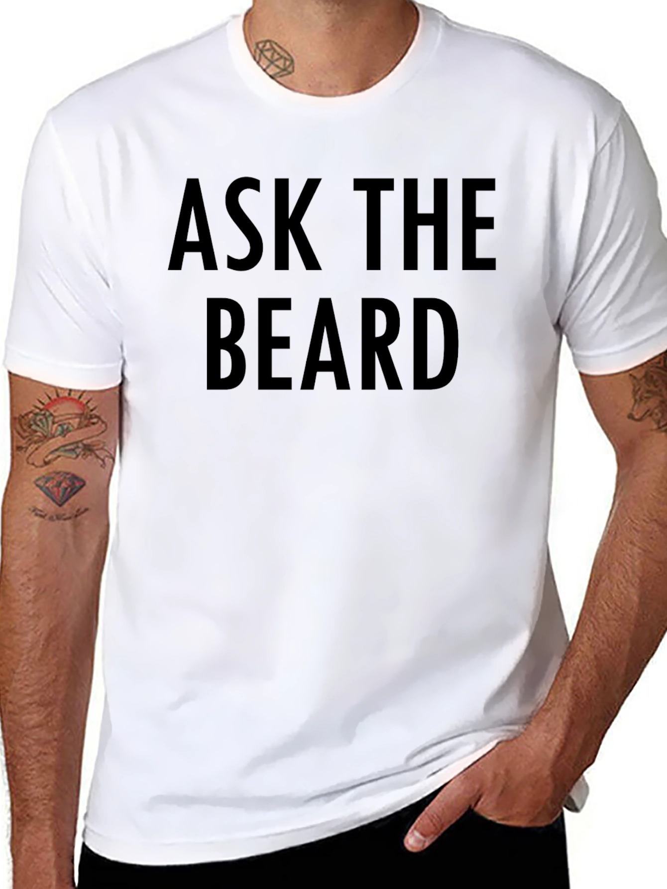 Ask The Beard Graphic T-Shirt