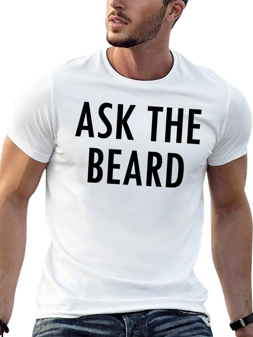 Ask The Beard Graphic T-Shirt