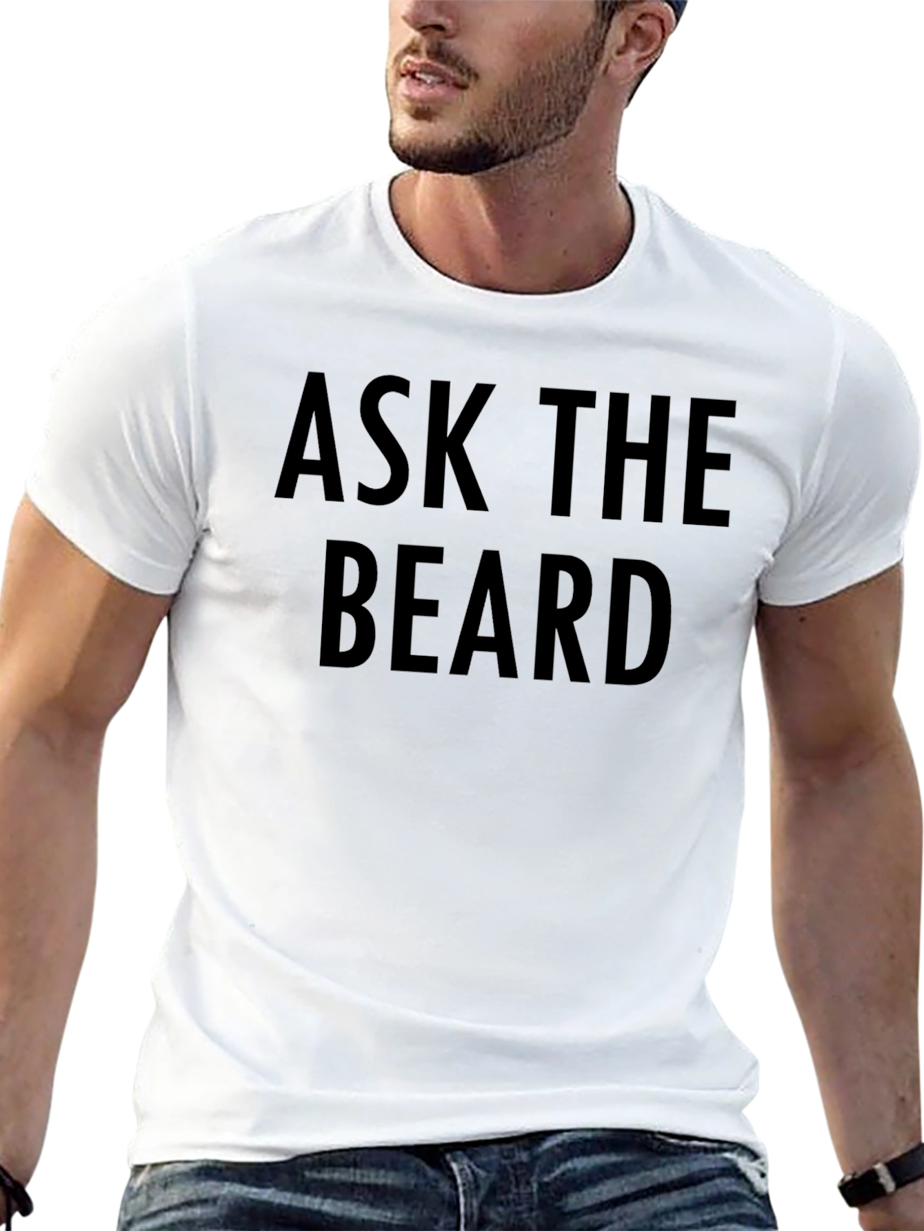 Ask The Beard Graphic T-Shirt