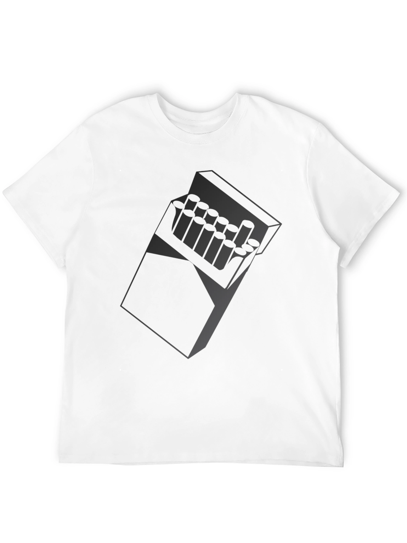 Cigarette Pack Graphic T-Shirt - Classic Black Tee
