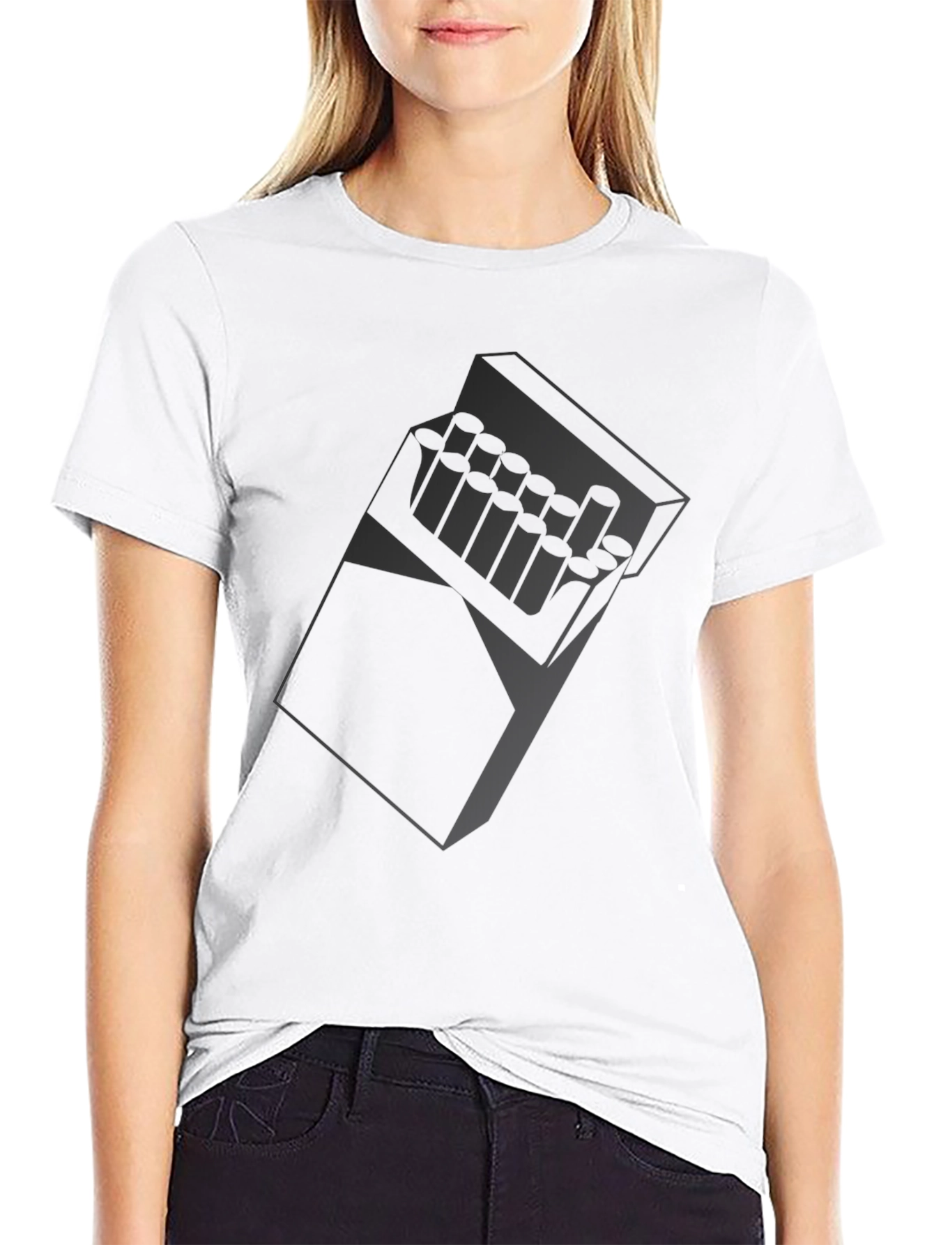 Cigarette Pack Graphic T-Shirt - Classic Black Tee