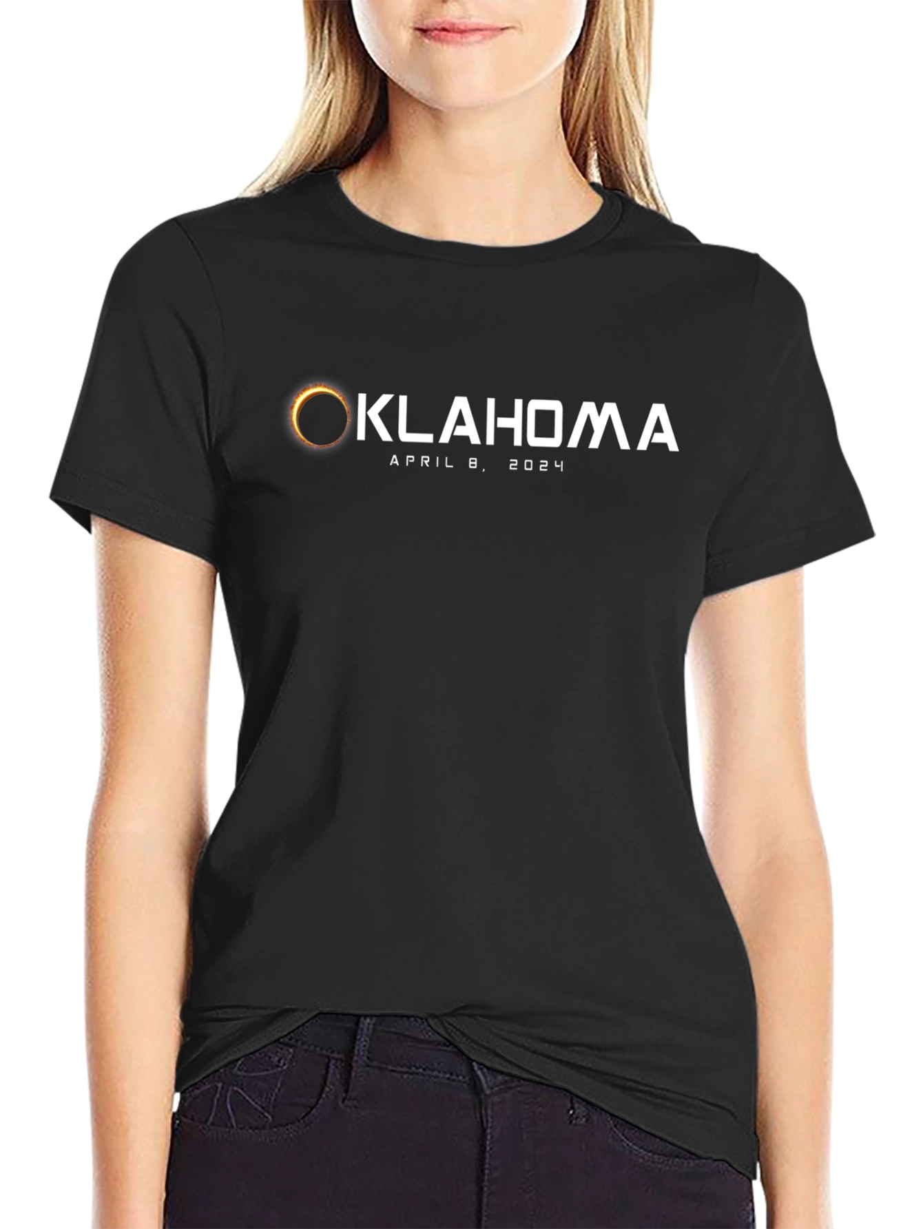 Oklahoma Eclipse April 8 2024 T-Shirt