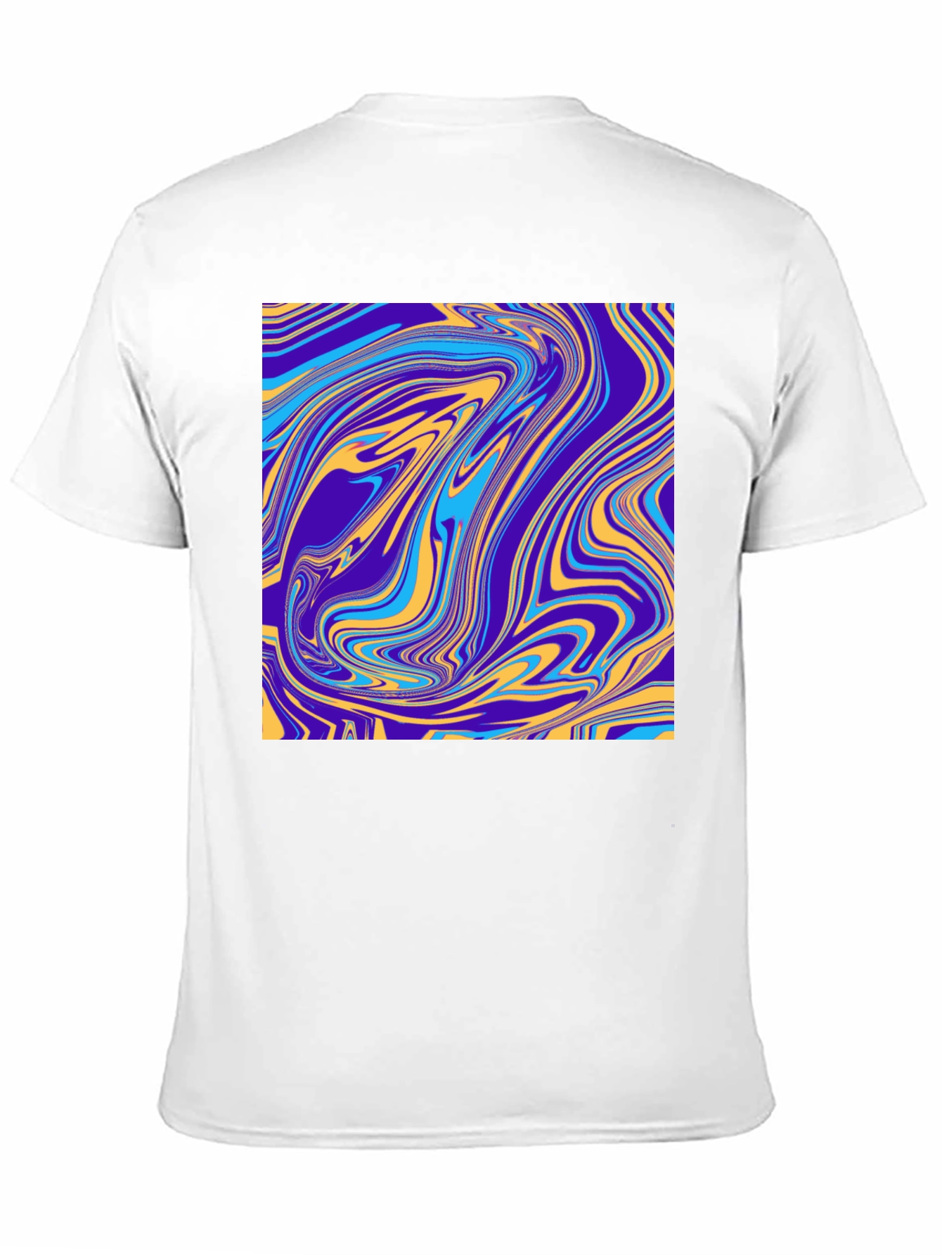 Abstract Swirl Graphic Tee - Modern Artistic Design