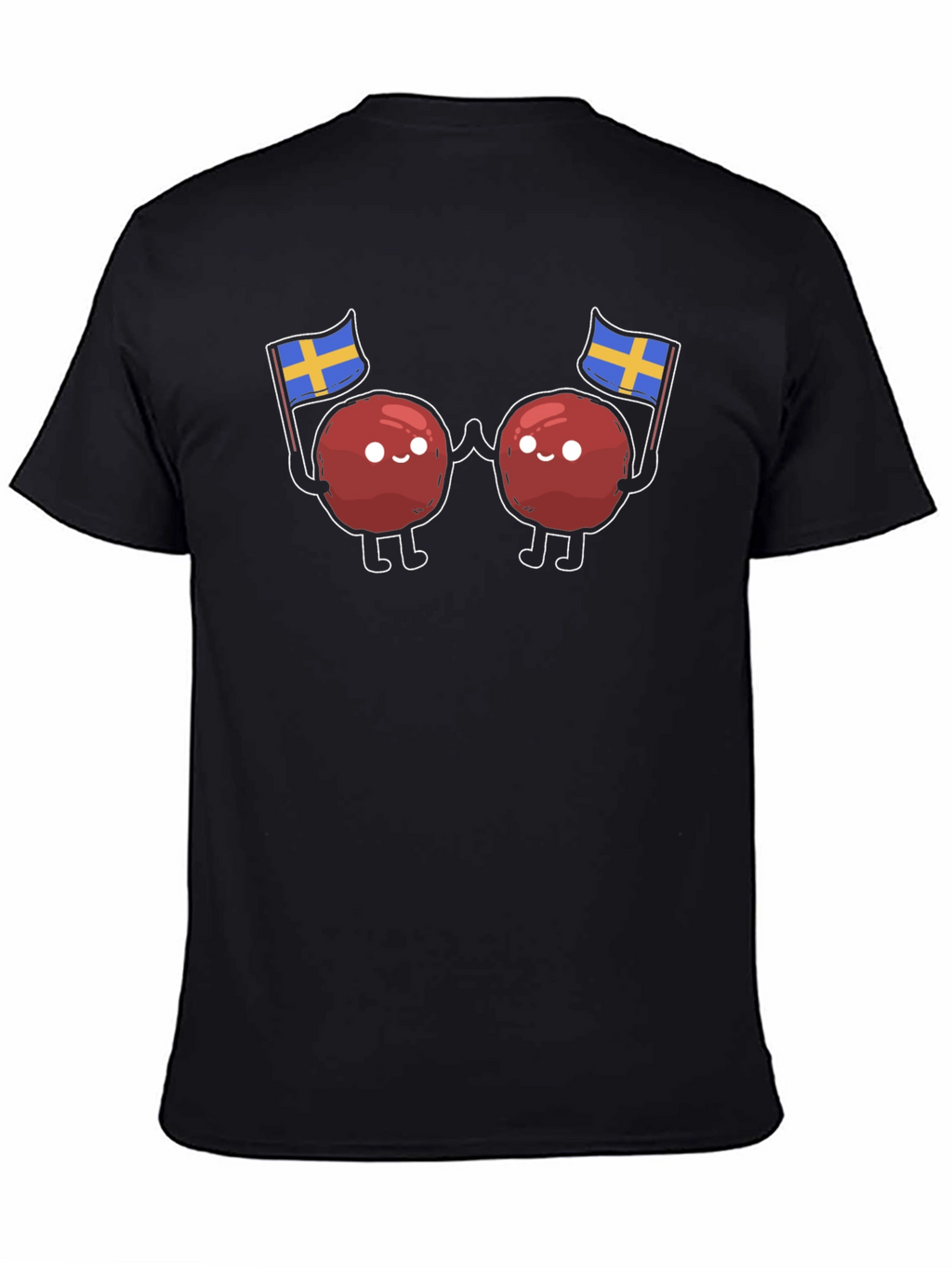 Swedish Meatballs T-Shirt - Sweden Flag Design