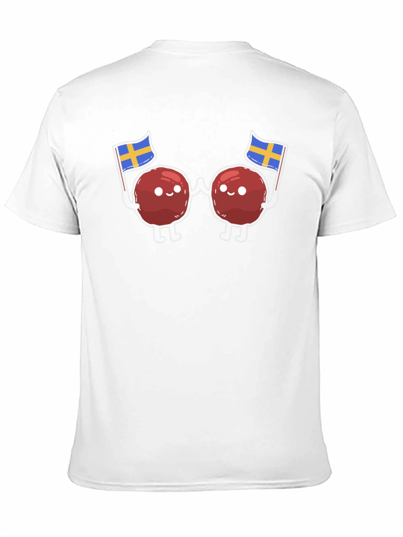 Swedish Meatballs T-Shirt - Sweden Flag Design