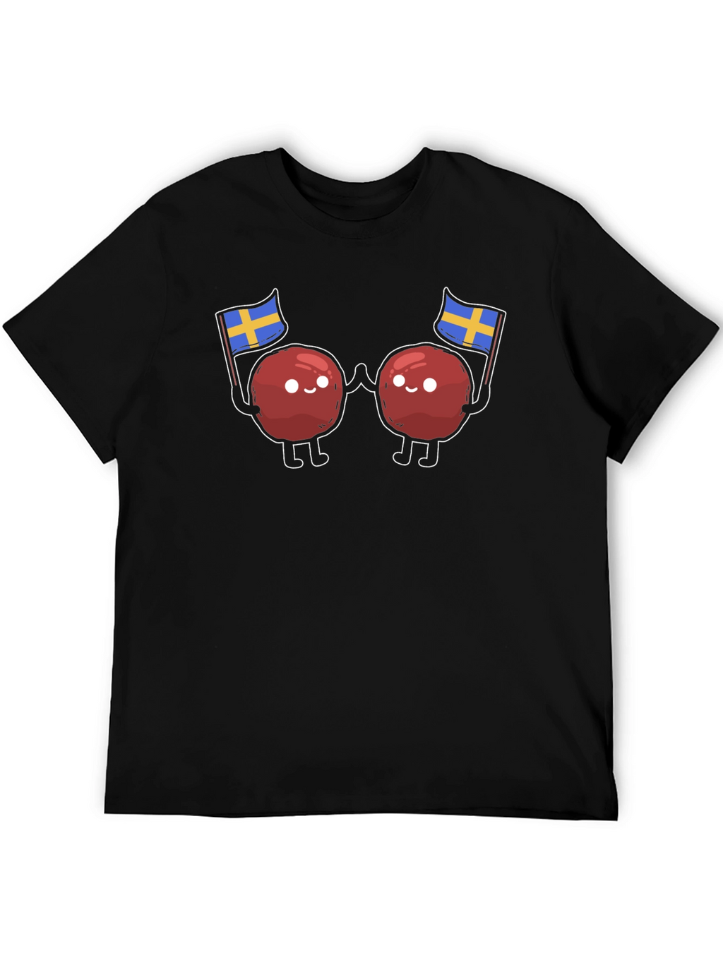Swedish Meatballs T-Shirt - Sweden Flag Design
