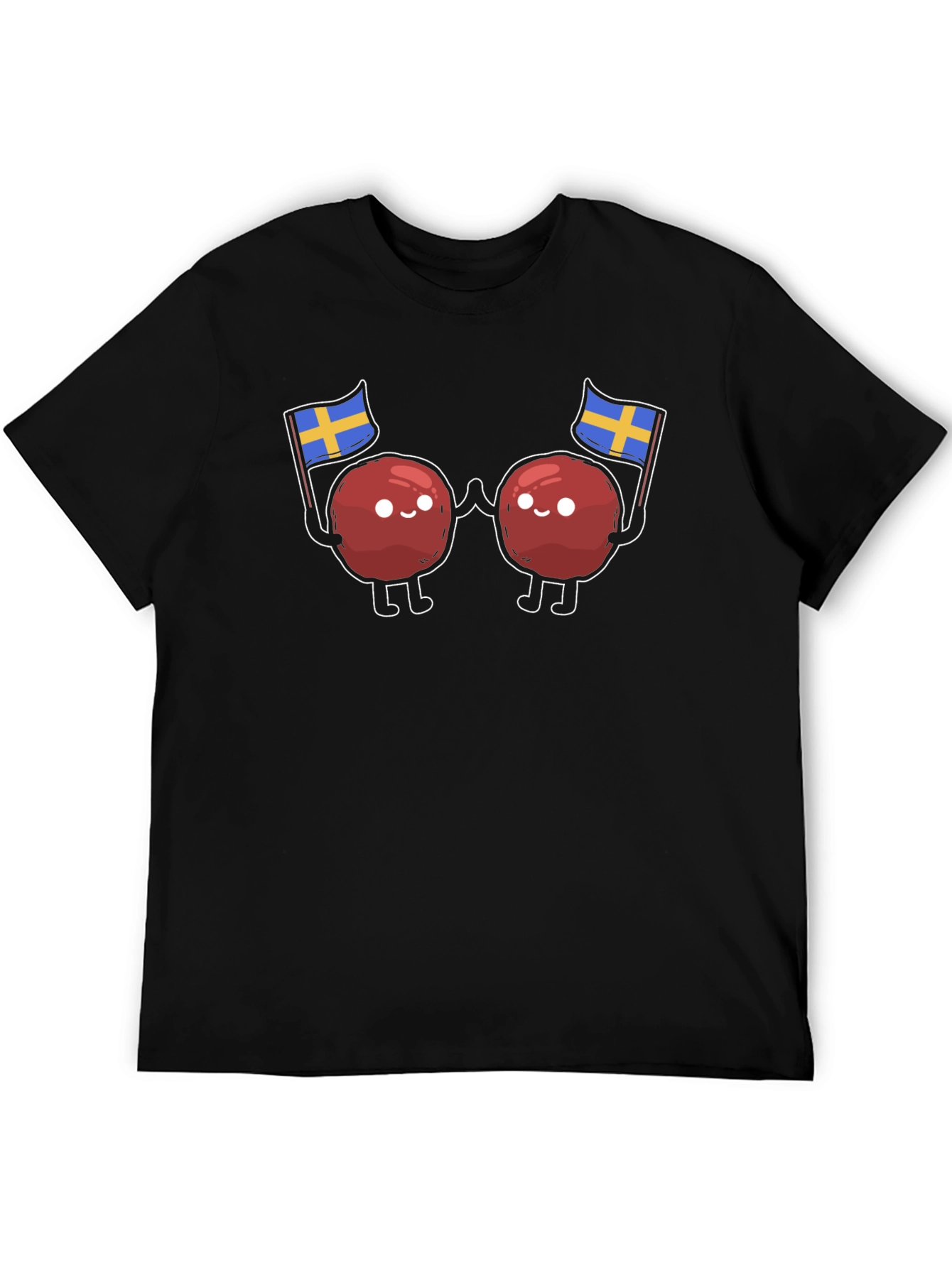 Swedish Meatballs T-Shirt - Sweden Flag Design