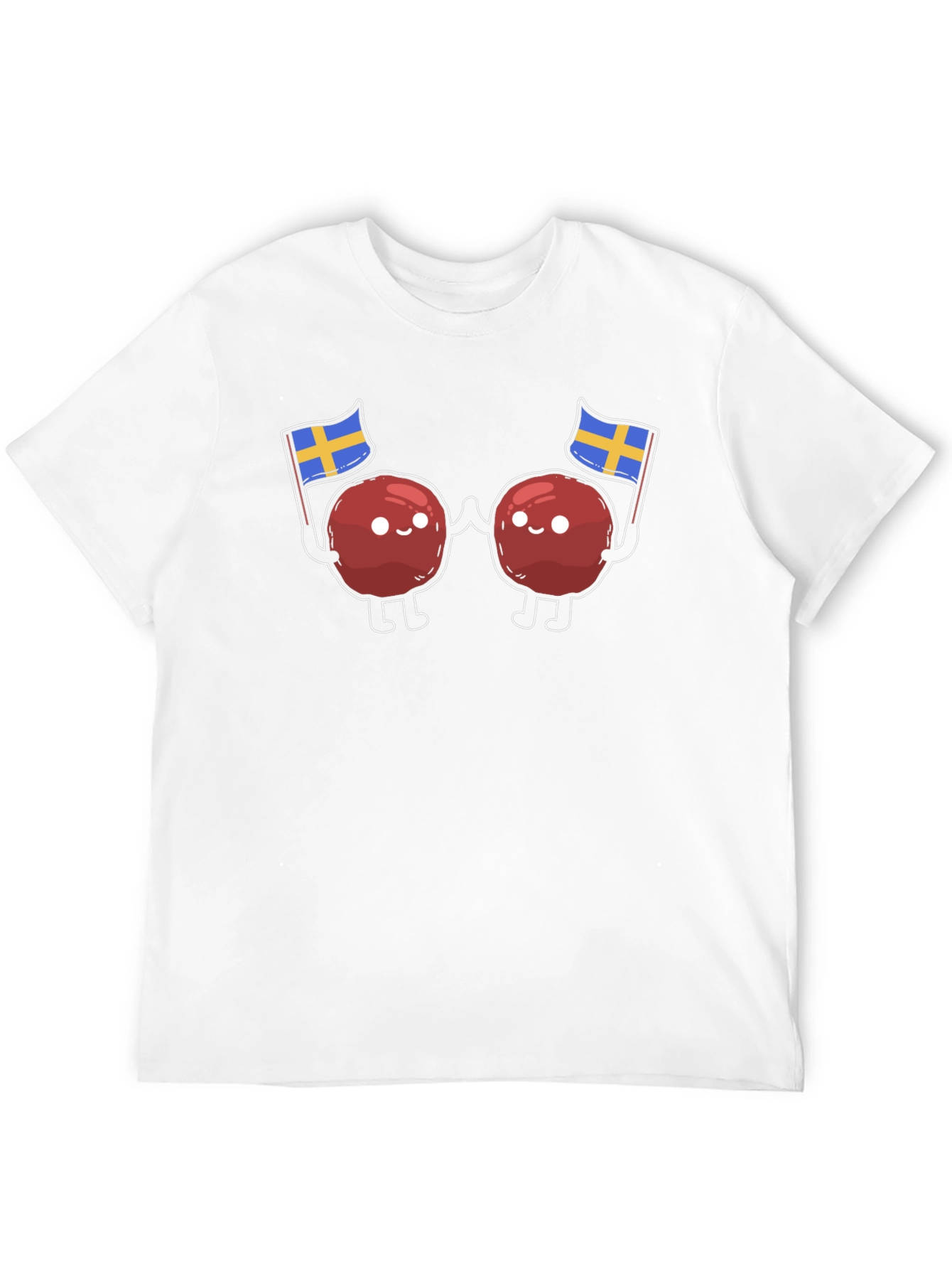 Swedish Meatballs T-Shirt - Sweden Flag Design