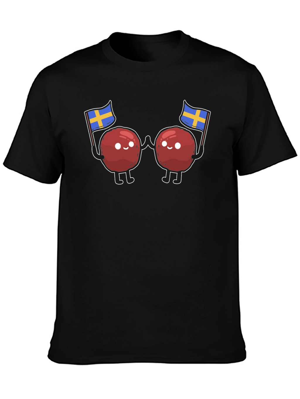 Swedish Meatballs T-Shirt - Sweden Flag Design