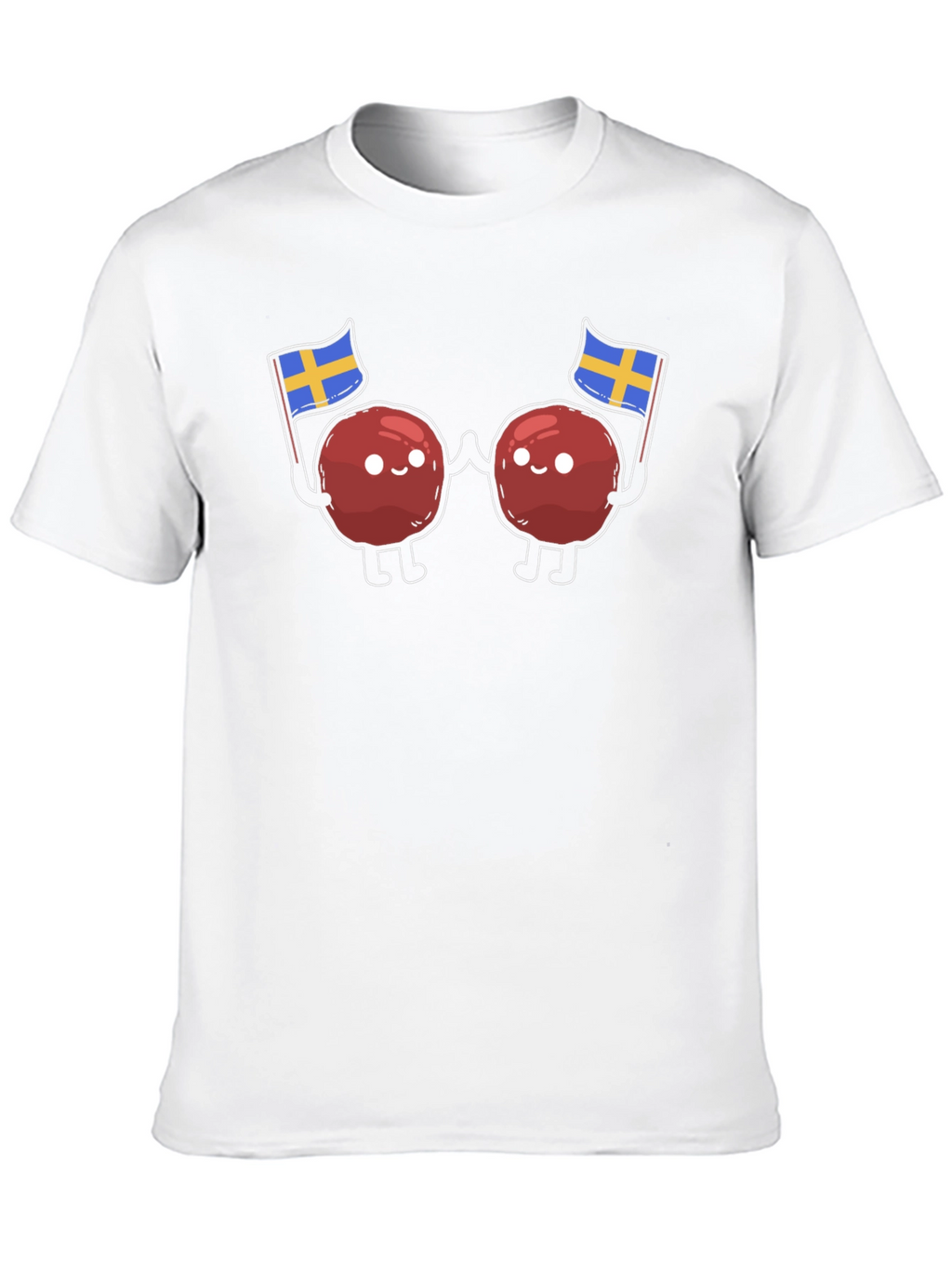 Swedish Meatballs T-Shirt - Sweden Flag Design