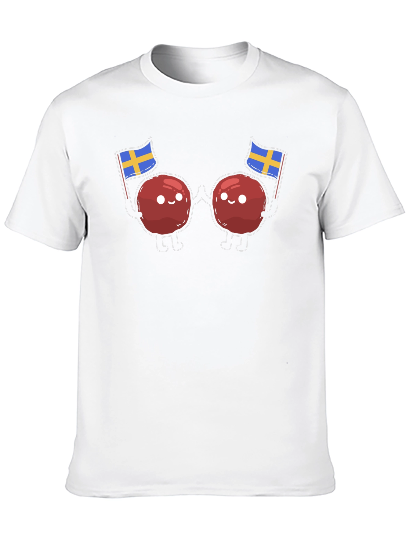Swedish Meatballs T-Shirt - Sweden Flag Design