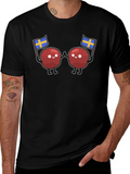 Swedish Meatballs T-Shirt - Sweden Flag Design