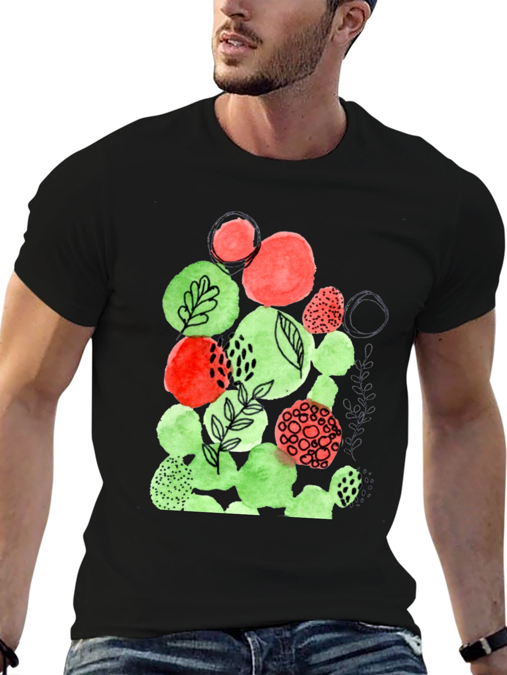 Abstract Art Graphic Tee - Modern Comfort