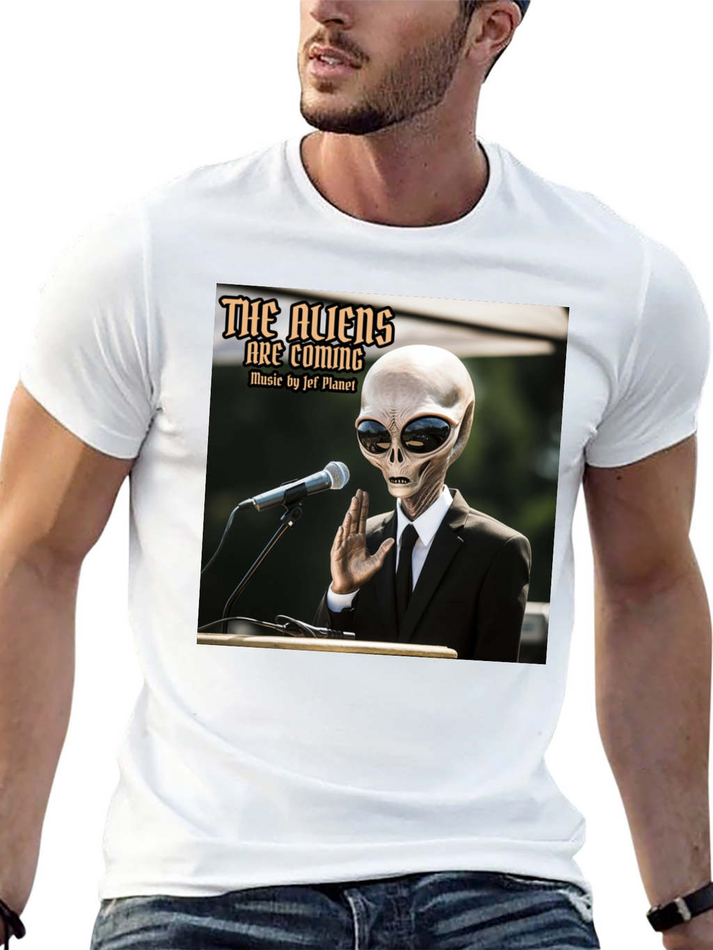 The Aliens Are Coming T-Shirt - Jef Planet Music