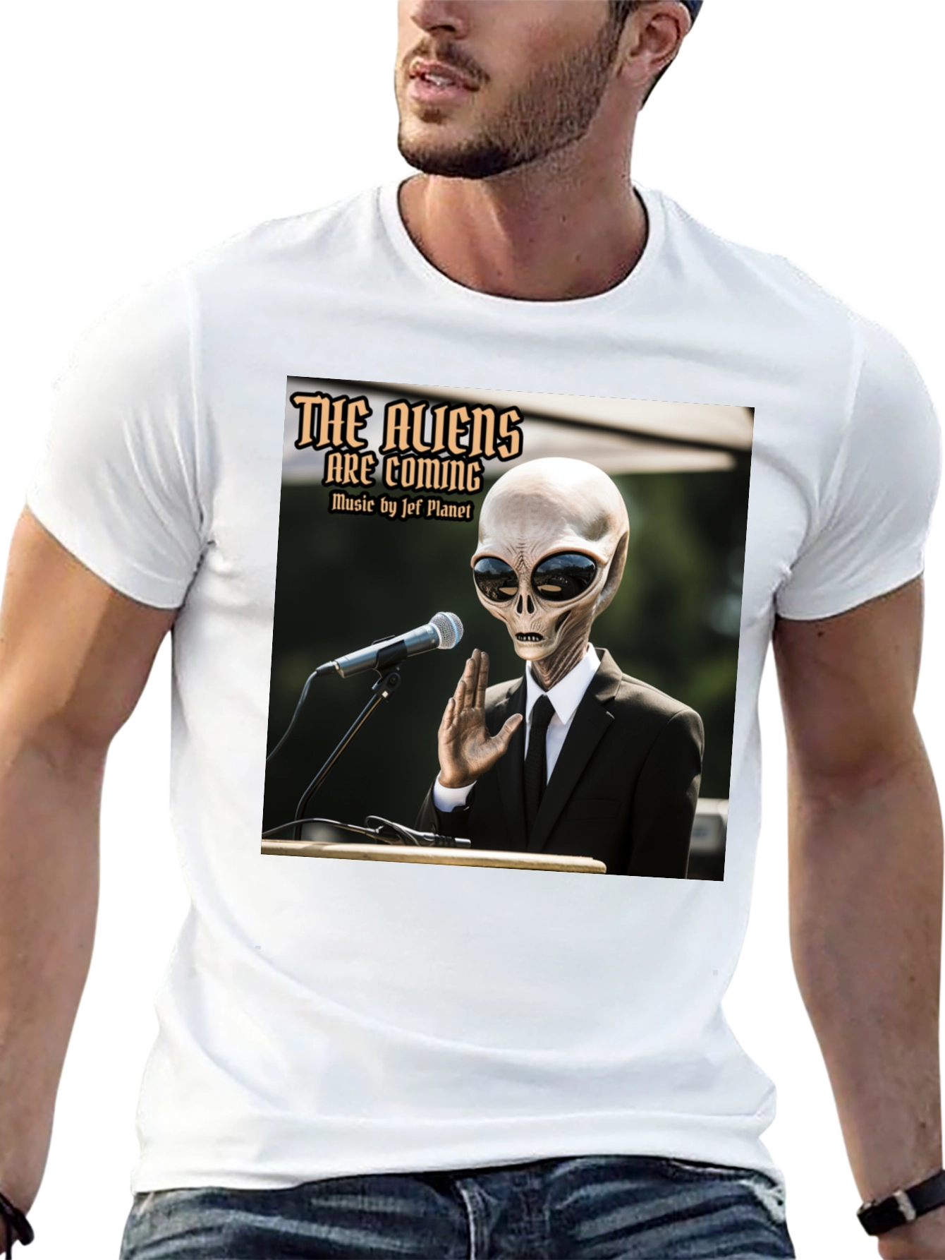 The Aliens Are Coming T-Shirt - Jef Planet Music