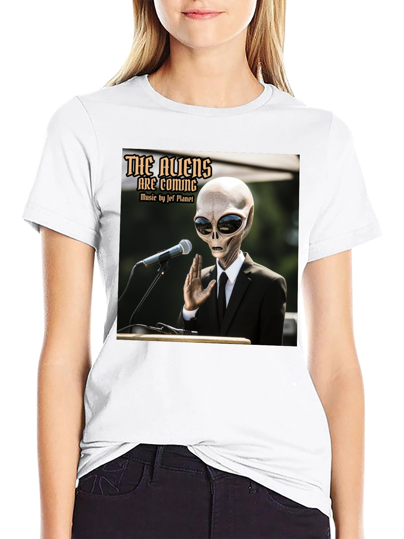 The Aliens Are Coming T-Shirt - Jef Planet Music