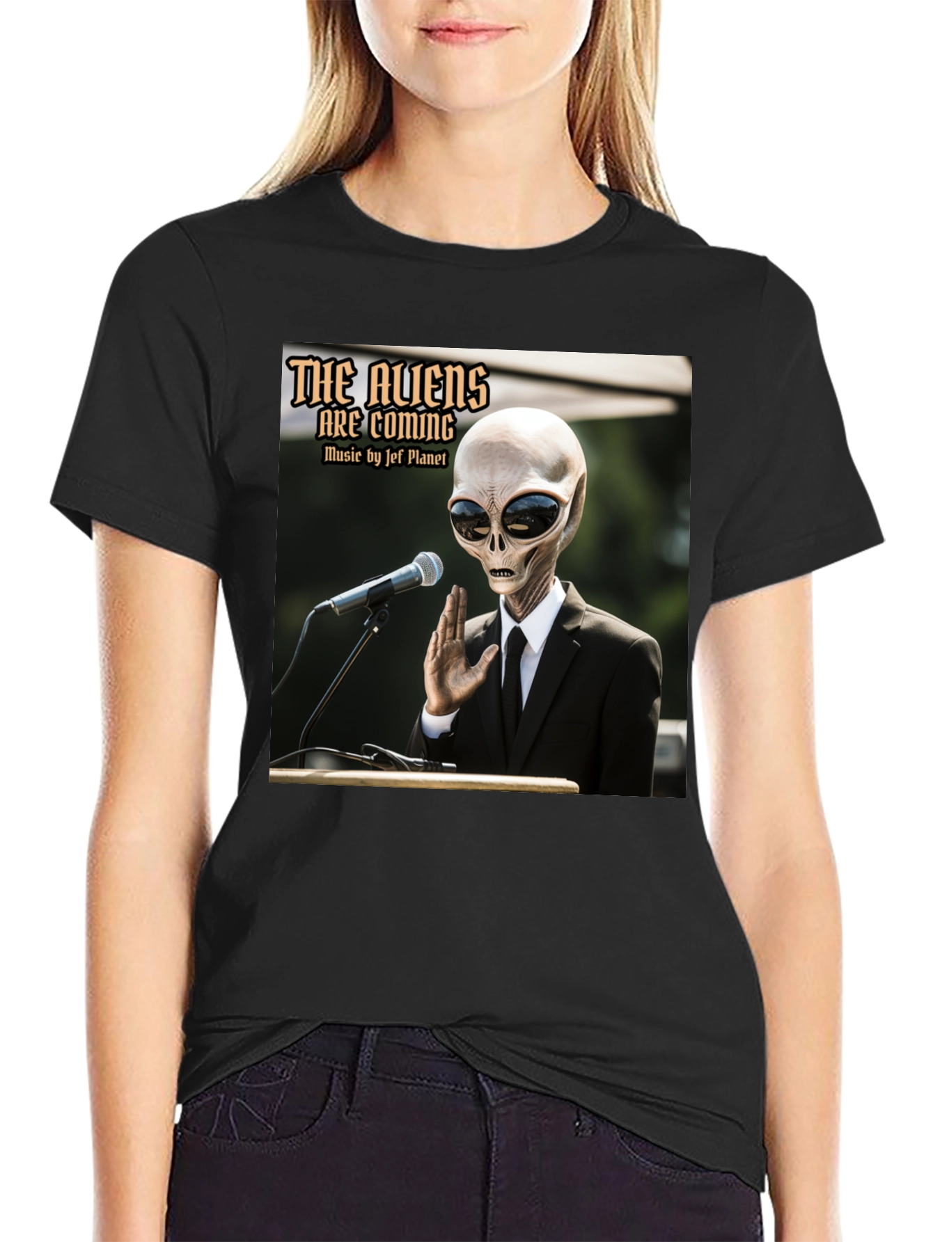 The Aliens Are Coming T-Shirt - Jef Planet Music