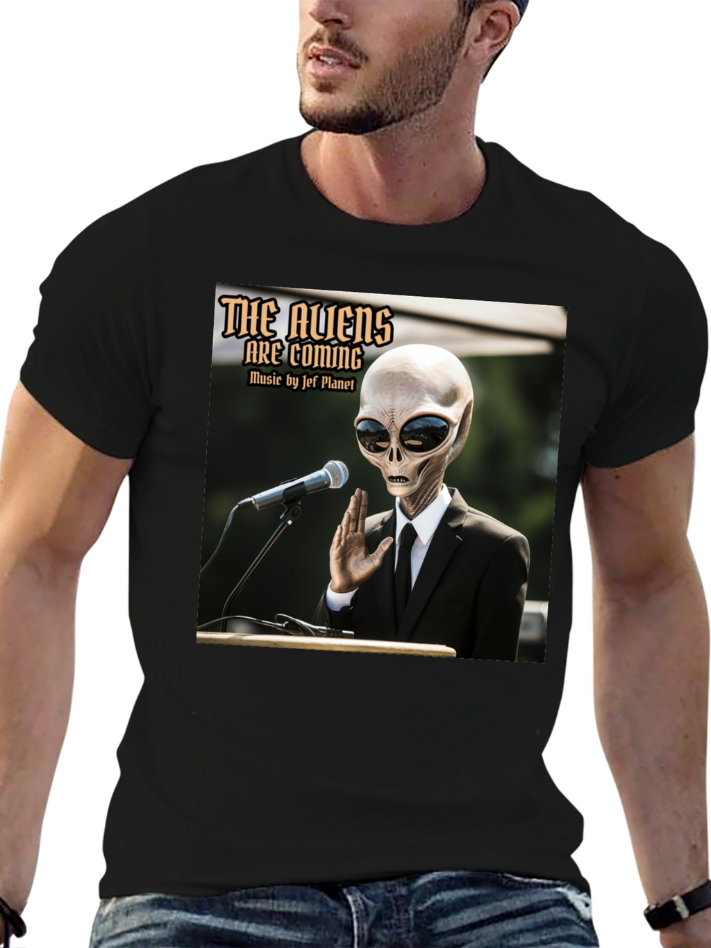 The Aliens Are Coming T-Shirt - Jef Planet Music