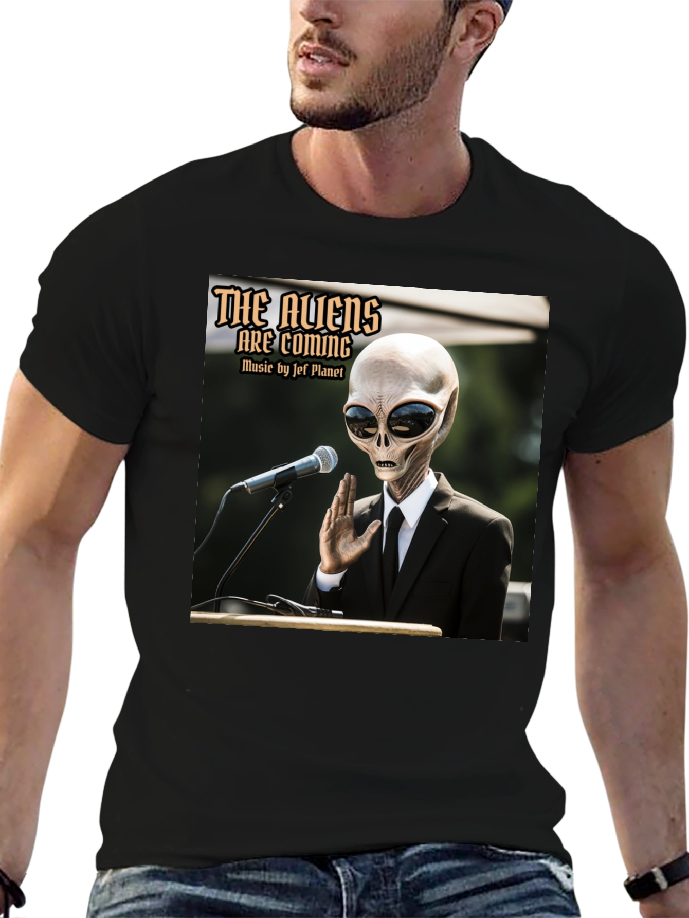The Aliens Are Coming T-Shirt - Jef Planet Music