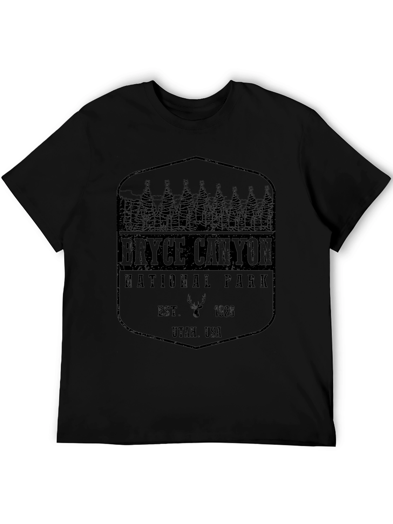 Bryce Canyon National Park Black Graphic T-Shirt