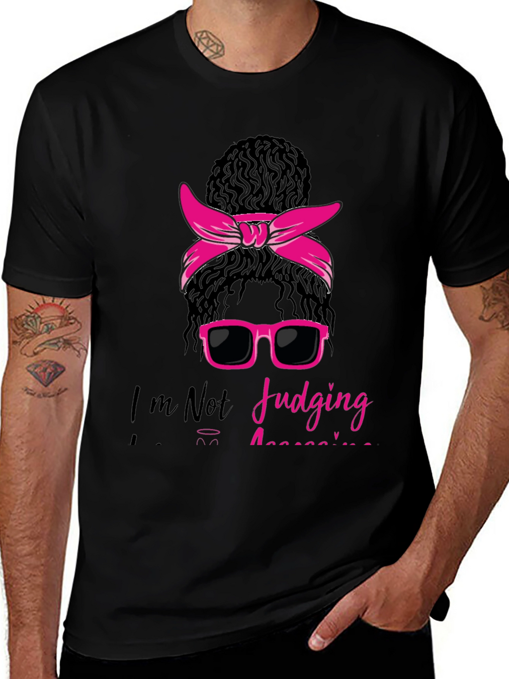 Messy Bun T-Shirt - Im Not Judging